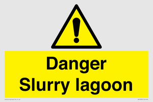 Danger Slurry lagoon